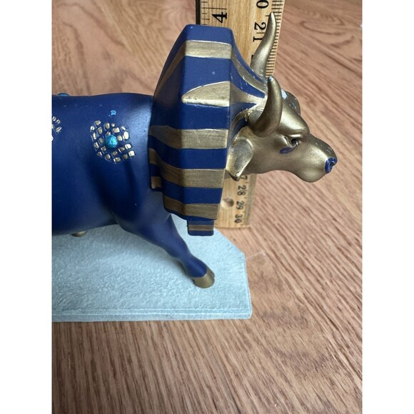 Cow Parade Tutancowmon Egyptian Pharaoh King Tut Figurine #9126 From NYC In 2000 - Picture 10 of 11